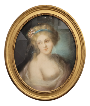 After Rosalba Carriera, Allegory, 19th Century, Pastel on Paper