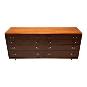 Paul Frankl, John Stuart, Mid-Century Modern, Dresser, Walnut, Brass, Usa, 1950s
