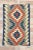 Gray Vintage Persian Shiraz Kilim Rug, 03'08 X 05'08 For Sale - Image 8 of 9
