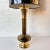 Mid 20th Century Vintage Amber Glass & Brass Table Lamp With Shade For Sale - Image 5 of 5