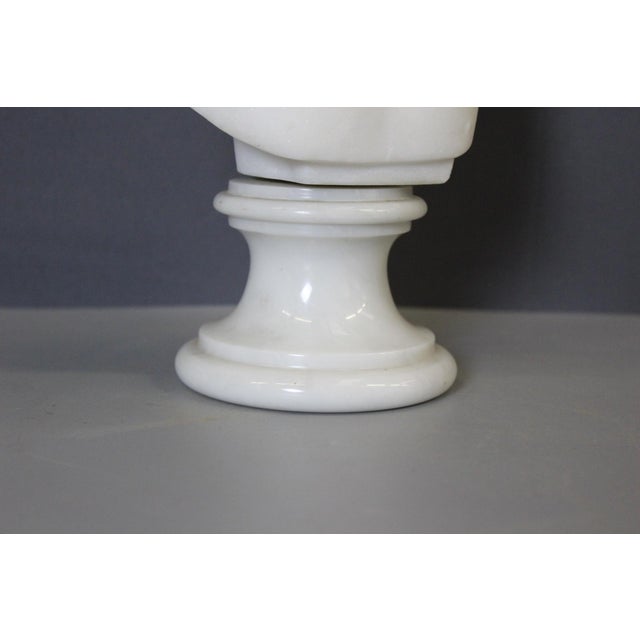 Bust of Young Woman Marie Louise Brongniart in Carrara Marble, 1900 For Sale - Image 12 of 13