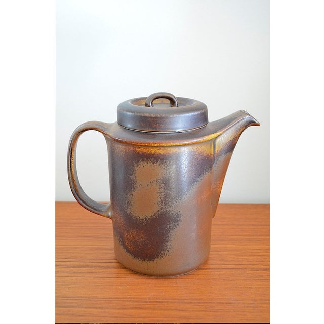 Finnish Ruska Stoneware Coffee Pot by Ulla Procope for Arabia, 1960s For Sale - Image 4 of 6