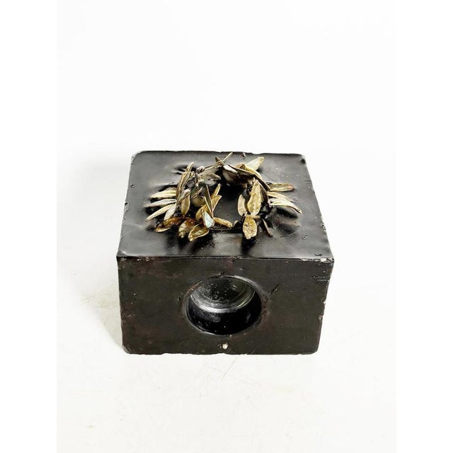 Candleholder in Candle and Brass, France, 1970 For Sale - Image 15 of 16