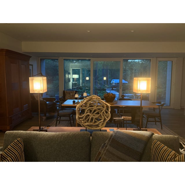 Fine Art Lamps Pair of Fine Art Lamps Quadralli Sculptural Table Lamps - Unmarked For Sale - Image 4 of 8