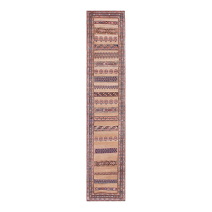 Beautiful Brown Earth Tone Color With Special Geometric Pattern Antique Persian Bijar Rug