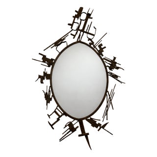 Vintage Mirror by Salvino Marsura, 1970s For Sale