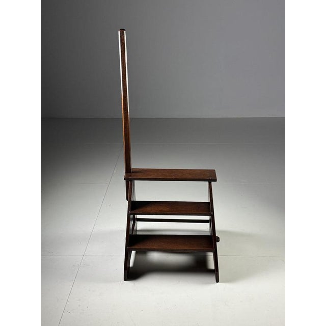 Library Stairs in Oak For Sale - Image 10 of 15