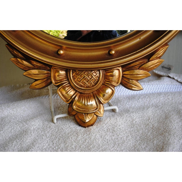 Traditional Mid 20th Century VTG Federal Eagle Convex Bulls Eye Round Mirror 13 Colonies For Sale - Image 3 of 6