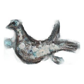 20th Century Belgian Concrete Wall Art Of Bird For Sale