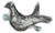 20th Century Belgian Concrete Wall Art Of Bird For Sale