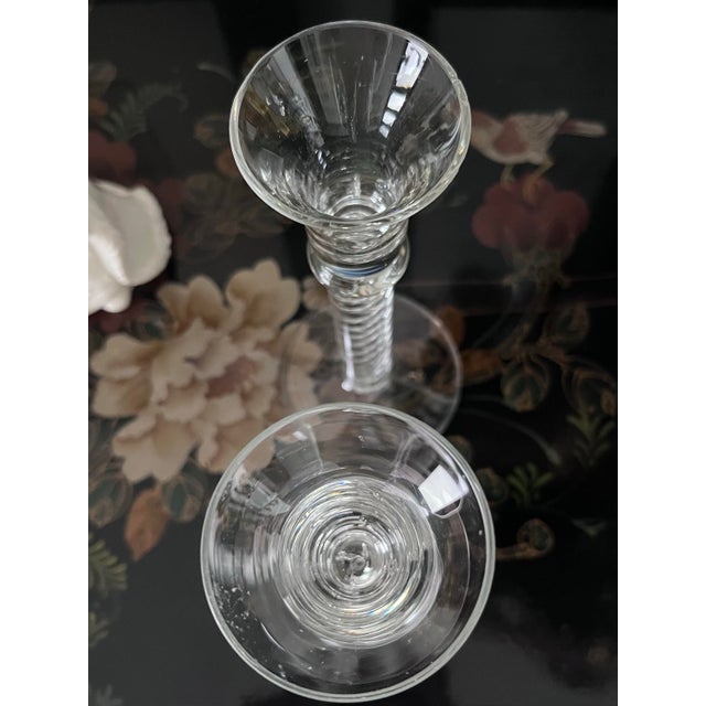 1960s Pair of Encased Helix Candlestick Holders-Made in Sweden For Sale - Image 10 of 11