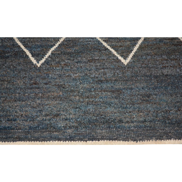 Moroccan Moroccan Hand Knotted Wool Rug, 8'3"x9'9" For Sale - Image 3 of 5