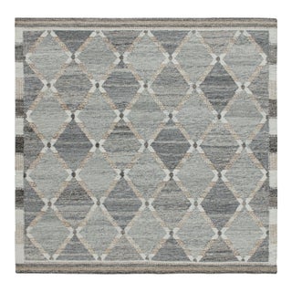 Rug & Kilim’s Custom Scandinavian Outdoor Rug With Geometric Pattern - 6'x9' For Sale