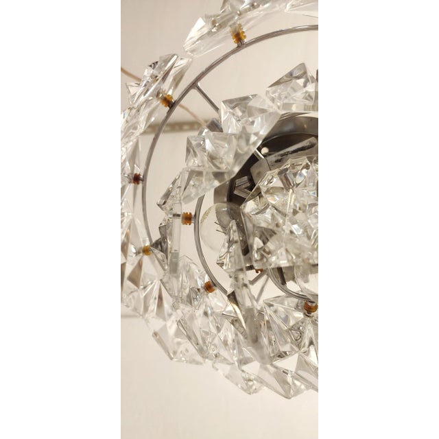 Silver Ceiling Sconce from Kinkeldey, Germany, 1970s For Sale - Image 8 of 13