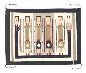 Antique Yeibichai Navajo-Style Kilim Rug - 02'01 X 02'10