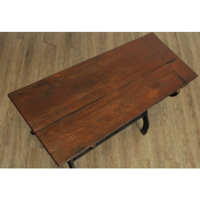 Rustic Custom Crafted Wood And Iron Table Chairish