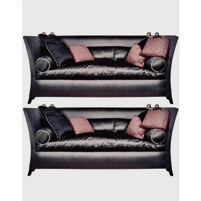 The most luxurious and sumptuous pair of Sofas you may ever find, made for a Prince & Princess!!! The chic updated...