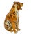 Large Vintage Italian Hand Made Glazed Ceramic Tiger Sculpture, 1980s For Sale - Image 4 of 7