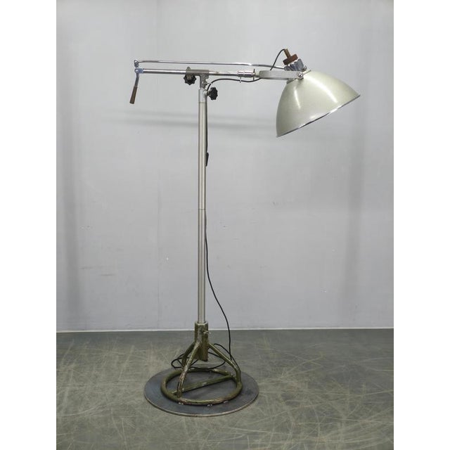 Industrial Czech Surgical Floor Lamp from Military Hospital, 1950s For Sale - Image 14 of 18