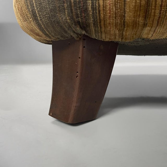 Art Deco Italian Striped Velvet Sofa, 1930s For Sale - Image 14 of 15