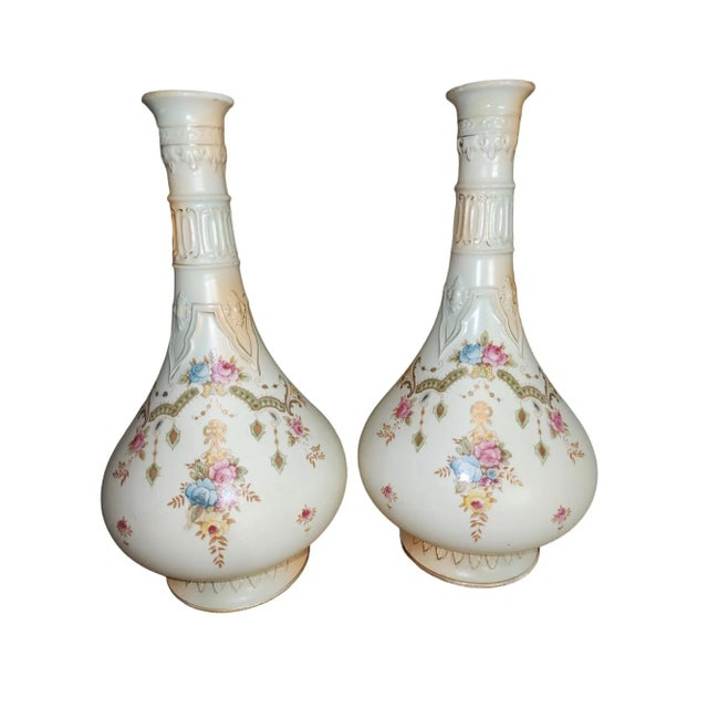 1910s Royal Crown Devon Fieldings Vases Pair For Sale In Atlanta - Image 6 of 6