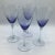 Vintage Tall Blue Fade Crystal Wine/Water Glasses- Set of 4 For Sale - Image 13 of 13
