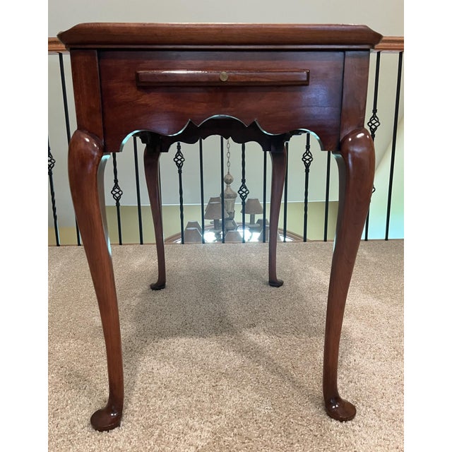 This Queen Anne style side table with pull-out serving trays, also referred to as a tea table, is an heirloom quality,...