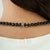 Victorian Style 147.37 Ct Black Star Cabochon Tennis Necklace With Drop Earrings Set - 3 Pieces For Sale - Image 10 of 15