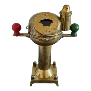 English Wwii Era Nautical Maritime Salvage Ship Yacht Binnacle Compass by Sestral Henry Browne & Son