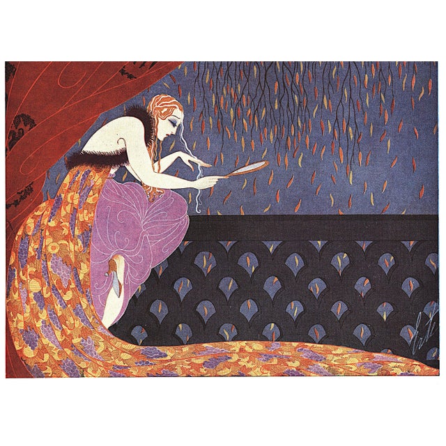This is a RARE image by the Russian-born French artist and designer Erté (Romain de Tirtoff). Erté's works are iconic Art...