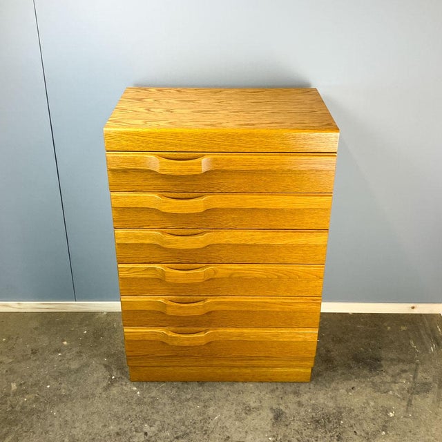 Chest of Drawers in Oak, 1970s For Sale - Image 9 of 11