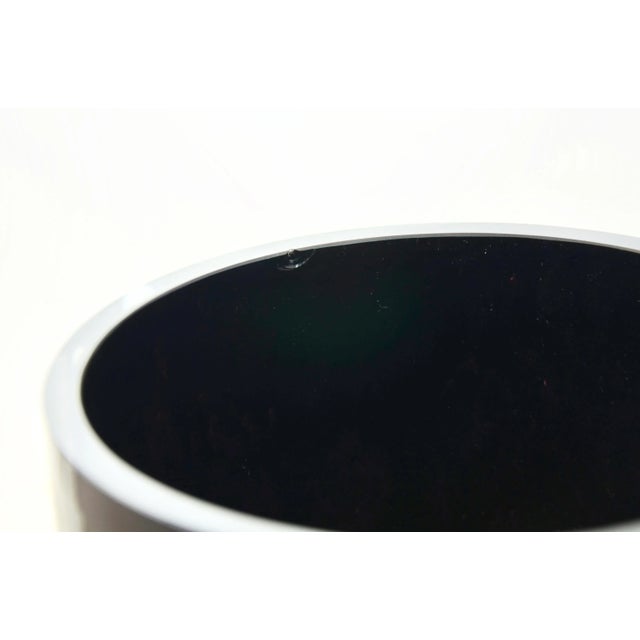 Black & White Blown Art Glass Vase For Sale In Chicago - Image 6 of 7