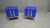 Blue Blue Glass Bedside Tables by Justfurnituress, Set of 2 For Sale - Image 8 of 13