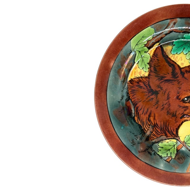 A Wedgwood Majolica Cabinet Plate, English, 1877, Designed for Wedgwood by General Henry Hope Crealock (British 1831--...