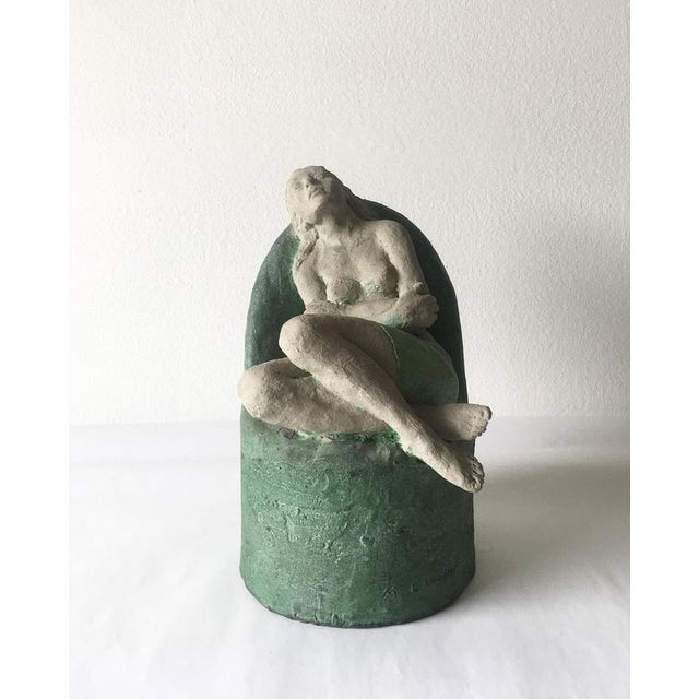 This is a very intense lost wax bronze, and then hand painted, cast in the 1998, by the Italian artist Marco Cornini. The...