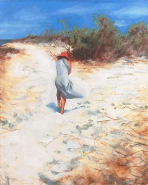 'At the Beach, Mexico Near Sayulita' by Jennifer Wildermuth Reyes, 2006, Santa Cruz, California Woman Artist