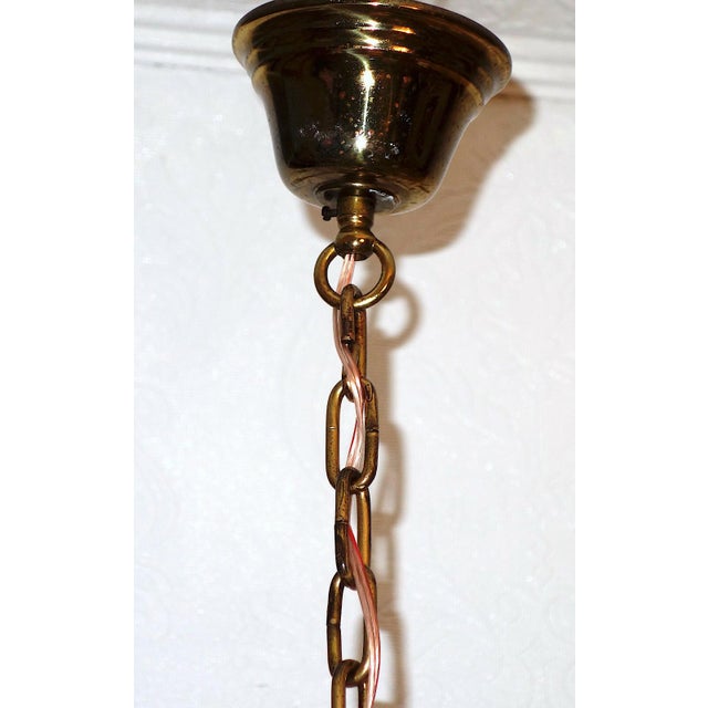 Antique Brass Chandelier from Kaiser-Leuchten, 1920s For Sale - Image 9 of 10