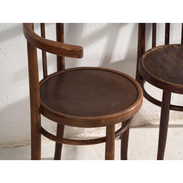 Bentwood Armchairs in the style of Thonet, Central Europe, 1930, Set of 2 For Sale - Image 3 of 13