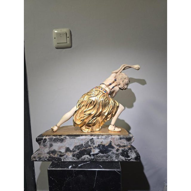 Gold Claire Jeanne Roberte Colinet, Dancer of Carthage, 1940, Bronze For Sale - Image 8 of 15