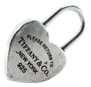 Heart-Shaped Silver Padlock from Tiffany Co.