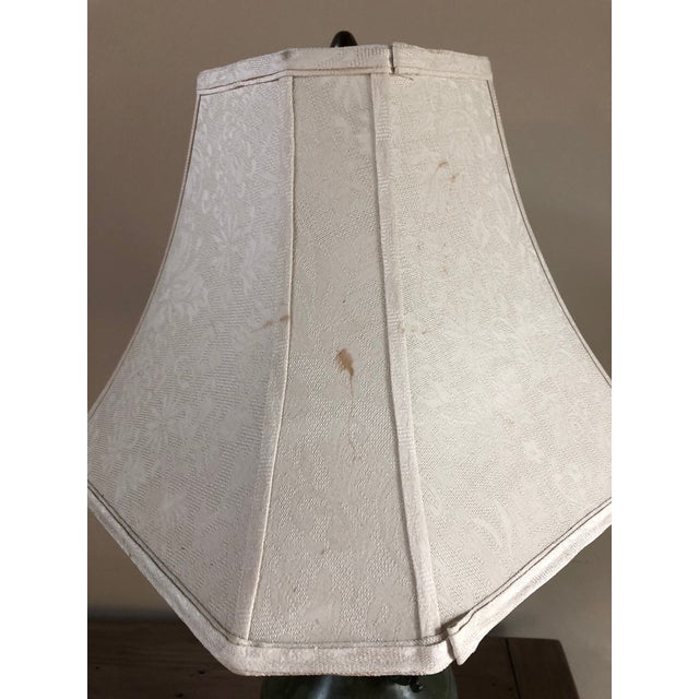 Wood Vintage Mid-Century Chinese Bronze Marbro Lamps - a Pair For Sale - Image 7 of 13