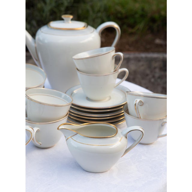German Porcelain Coffee Service for 12 from Frisia, 1950s, Set of 39 For Sale - Image 10 of 16
