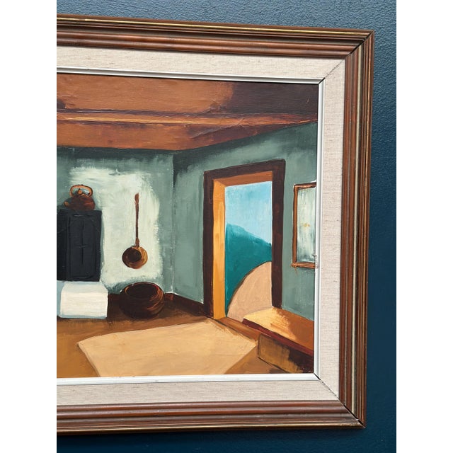 G. Skog, Interior, 1960s, Oil Painting on Canvas, Framed For Sale - Image 5 of 16