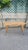 Magnificent writing desk entirely made of ash wood with brass feet