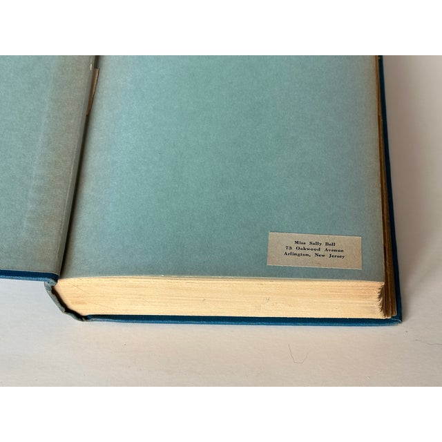 Decorative Blue and Pink Art Nouveau Antique Book Decor For Sale - Image 10 of 11