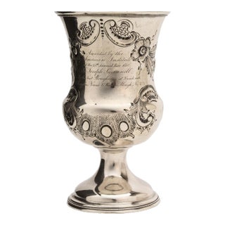 1852 Coin Silver Trophy for Best Plowing by American Institute of the City of New York For Sale