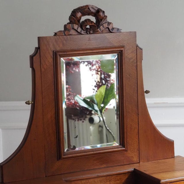 Antique Dressing Table with Mirror, 1910 For Sale - Image 3 of 13