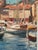 Ellis Wallin, Boats in the Harbor, 1950s, Oil on Canvas, Framed For Sale - Image 13 of 18