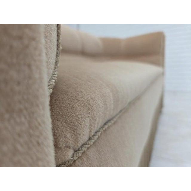 Danish 2-Seater Sofa in Velour with Teak Legs, 1950s For Sale - Image 4 of 18