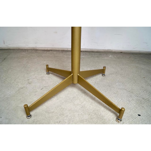 Mid-Century Modern Style Custom Faux Marble Dining Table For Sale - Image 12 of 12